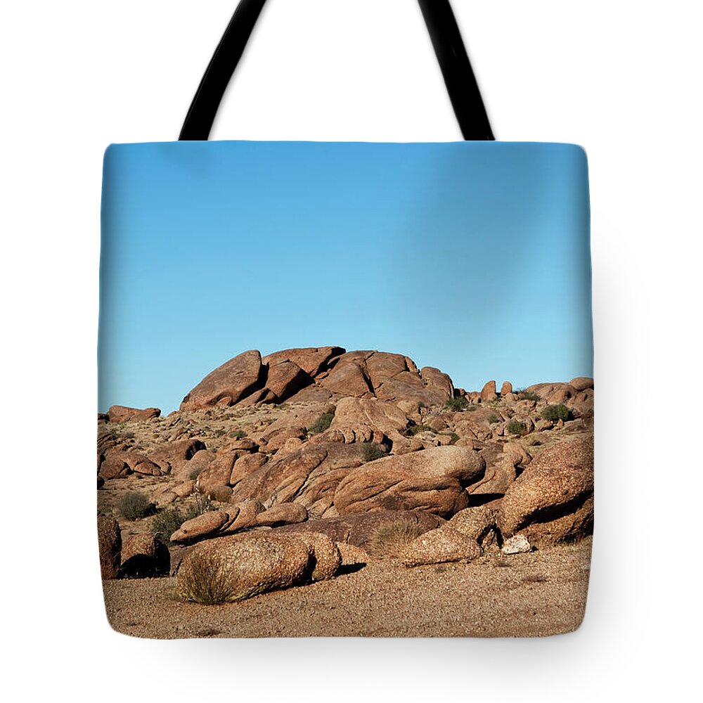 Gold Butte Region Tote Bag featuring the photograph Tumbling Rocks of Gold Butte by Lorraine Devon Wilke