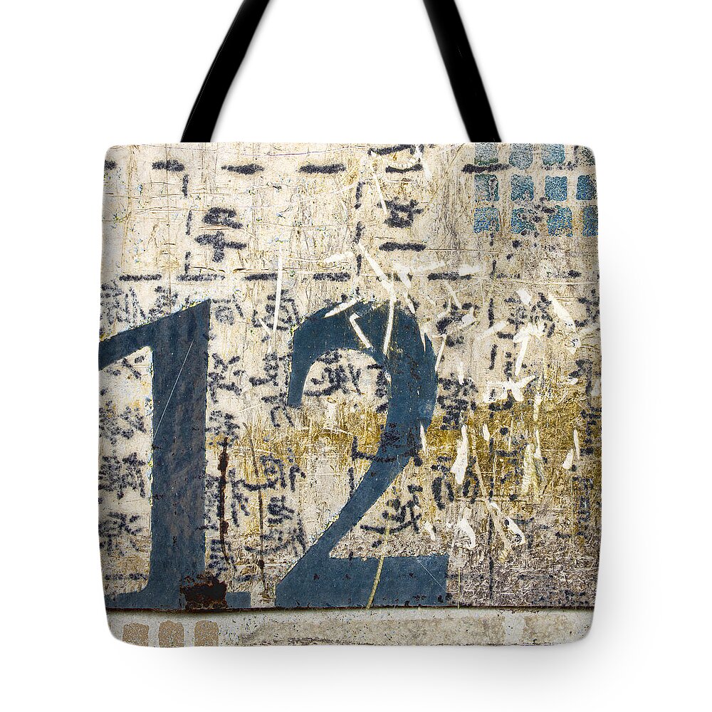 Number Tote Bag featuring the photograph Twelve Left by Carol Leigh