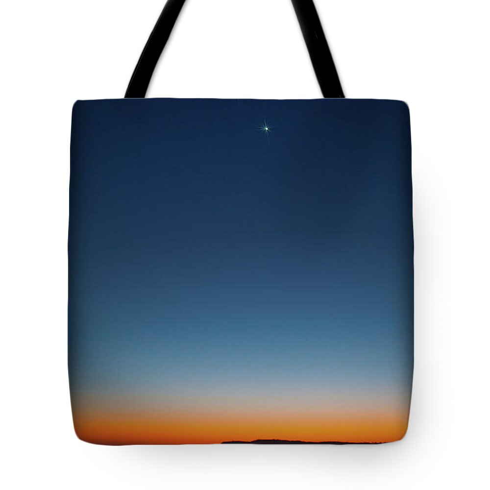 Sunset Tote Bag featuring the photograph Twilight At Coronado Beach by Chris Lord