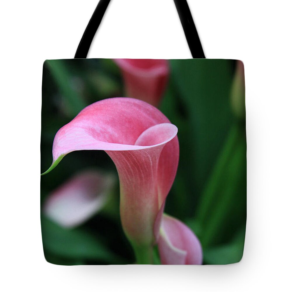 Calla Lily Tote Bag featuring the photograph Twirl by Tammy Espino