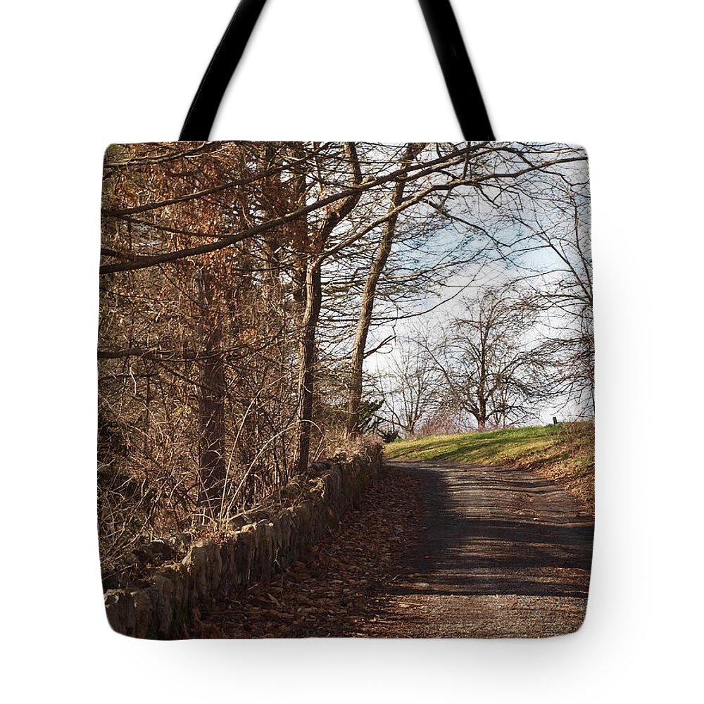 Farms Photographs Tote Bag featuring the photograph Up Over The Hill by Robert Margetts