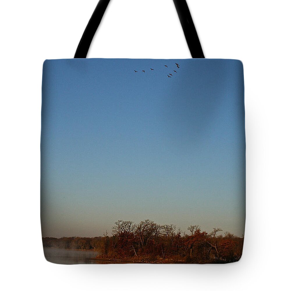 Outdoors Tote Bag featuring the photograph V by Susan Herber