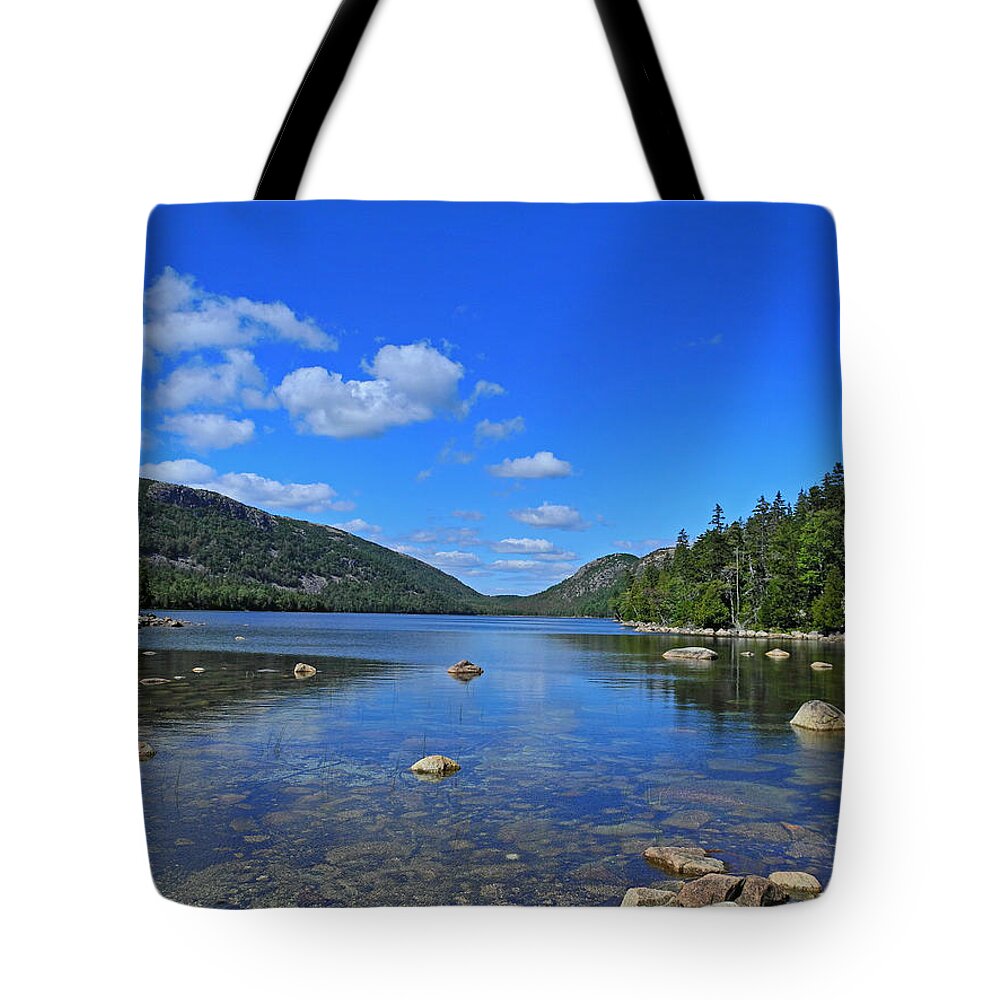 Beauty Tote Bag featuring the photograph View of Jordan Pond by Lynda Lehmann