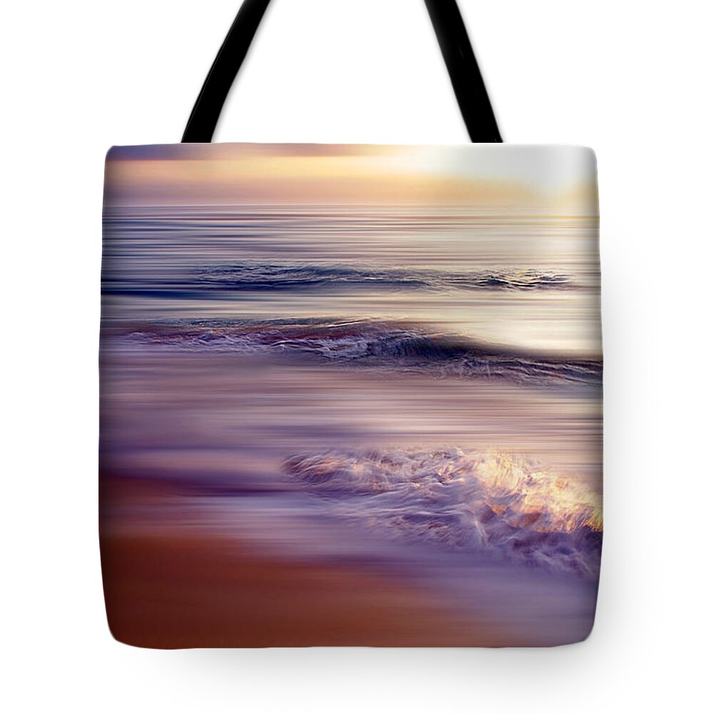 Sea Tote Bag featuring the photograph Violet Dream by Hannes Cmarits