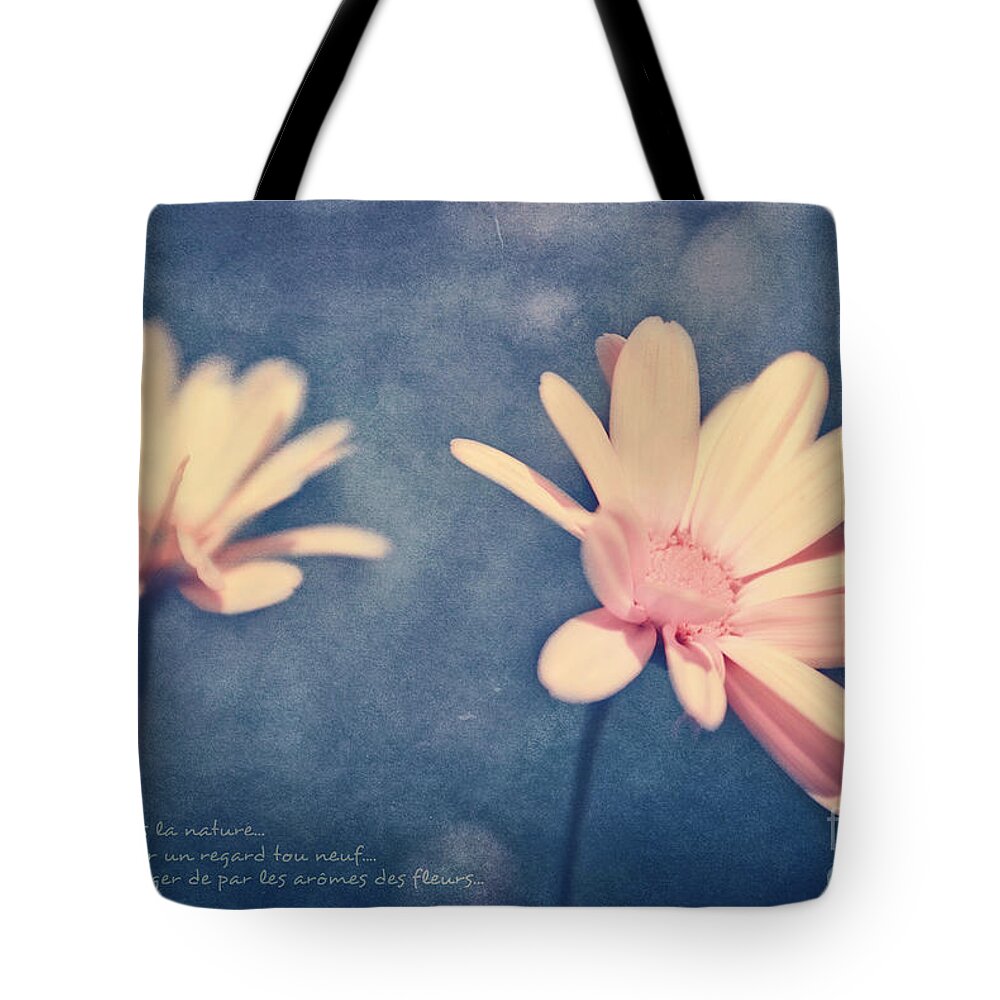 Flowers Tote Bag featuring the photograph Voyager de par les aromes des fleurs by Aimelle Ml