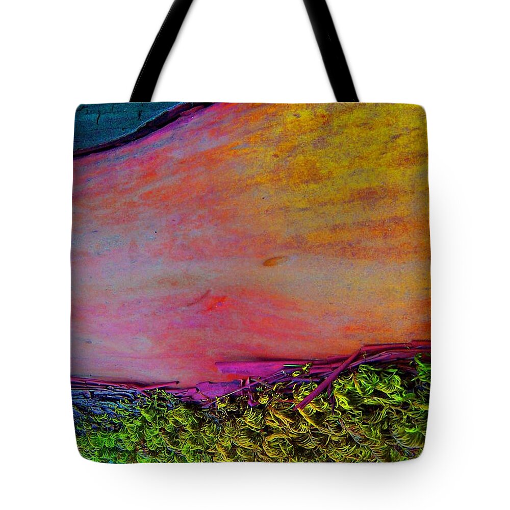 Nature Tote Bag featuring the digital art Walk Into the Future by Richard Laeton