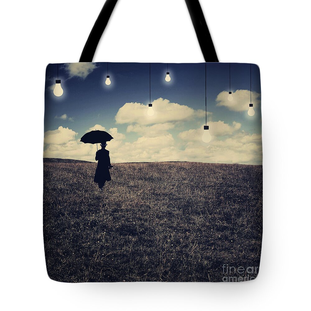 Conceptual Tote Bag featuring the digital art What you don't want to see by Aimelle Ml