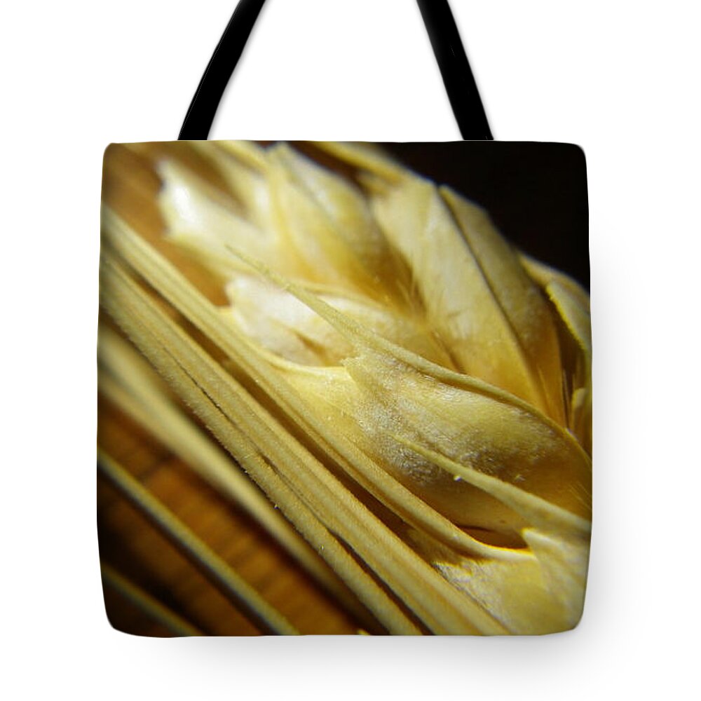 Wheat Tote Bag featuring the photograph Wheatberries by Anjanette Douglas