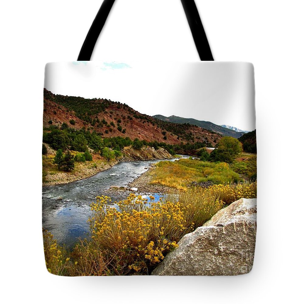 River Tote Bag featuring the photograph Wilderness Serenity by Marilyn Smith