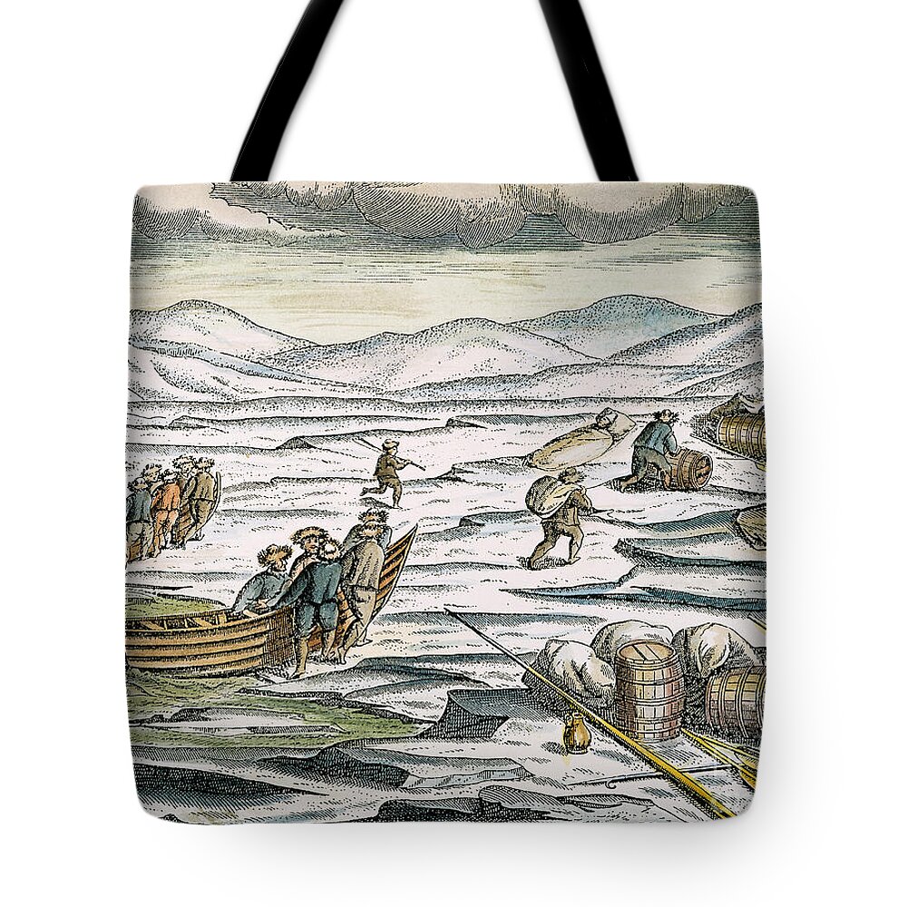 16th Century Tote Bag featuring the photograph WILLEM BARENTS (c1550-1597) by Granger
