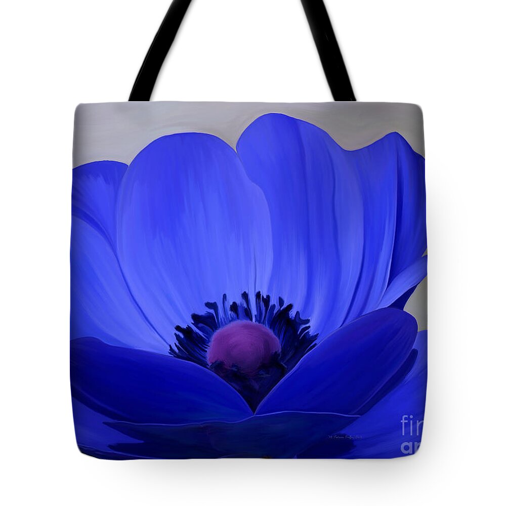 Flower Painting Tote Bag featuring the painting Windflower by Patricia Griffin Brett