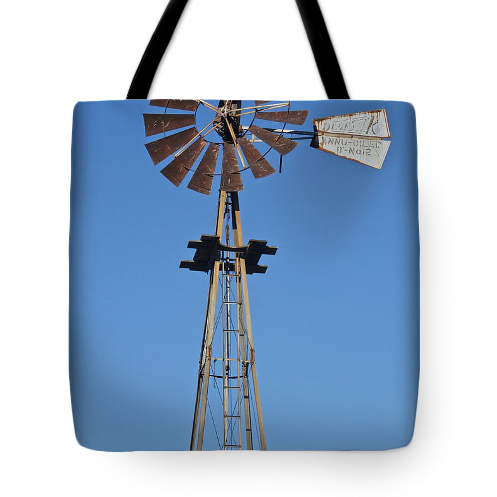 Park Tote Bag featuring the photograph Windmill at For-Mar 3489 by Michael Peychich