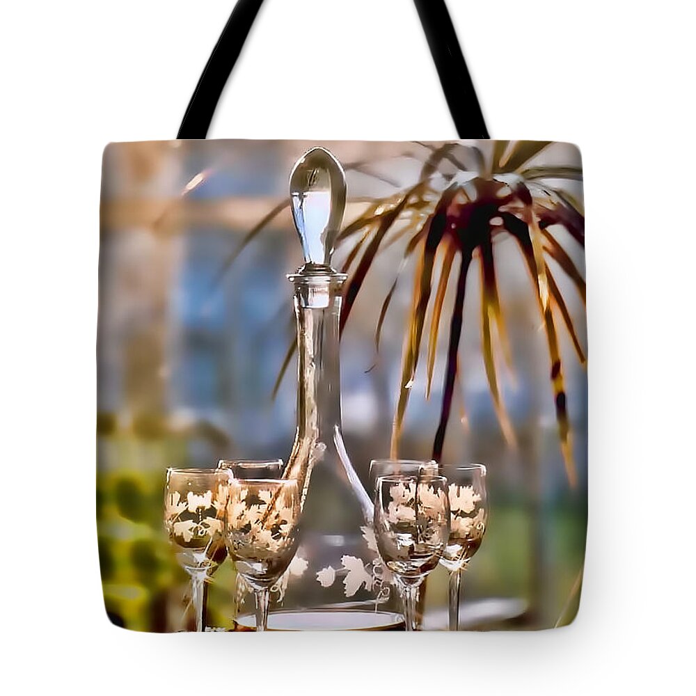 Wine Tote Bag featuring the photograph Wine for All by Nora Martinez