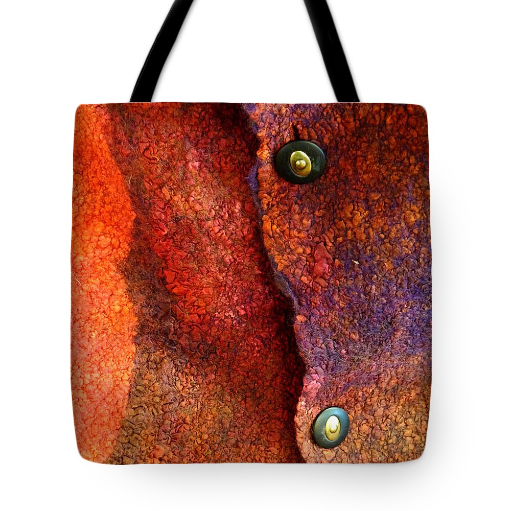 Fabric Tote Bag featuring the photograph Wrap by Newel Hunter