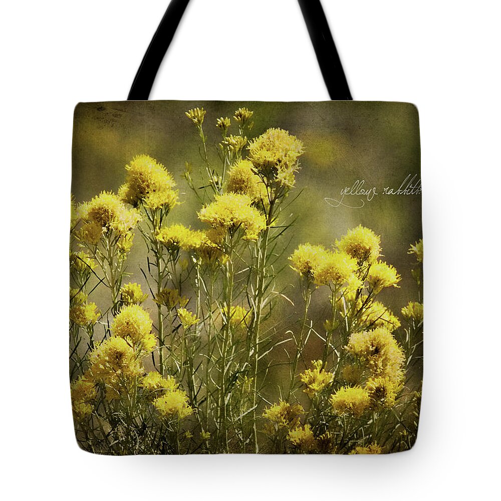 chrysothamnus Viscidiflorus Tote Bag featuring the photograph Yellow Rabbitbrush by Lana Trussell