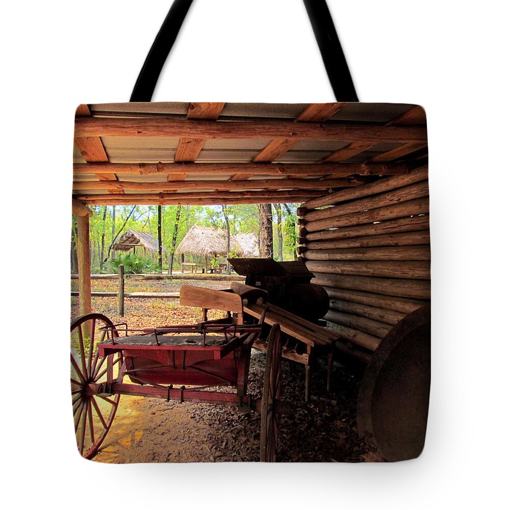 Horse Cart Tote Bag featuring the photograph Yesterday by Judy Wanamaker