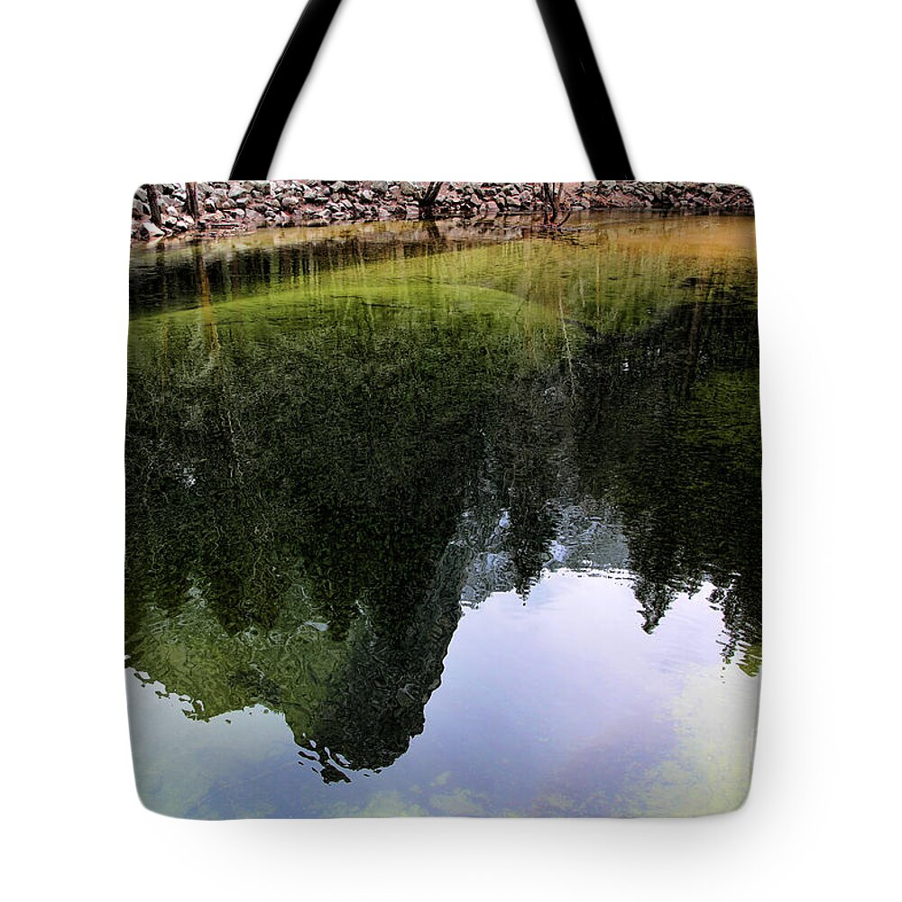  Yosemite National Park Tote Bag featuring the photograph Yosemite Reflected by Edward R Wisell