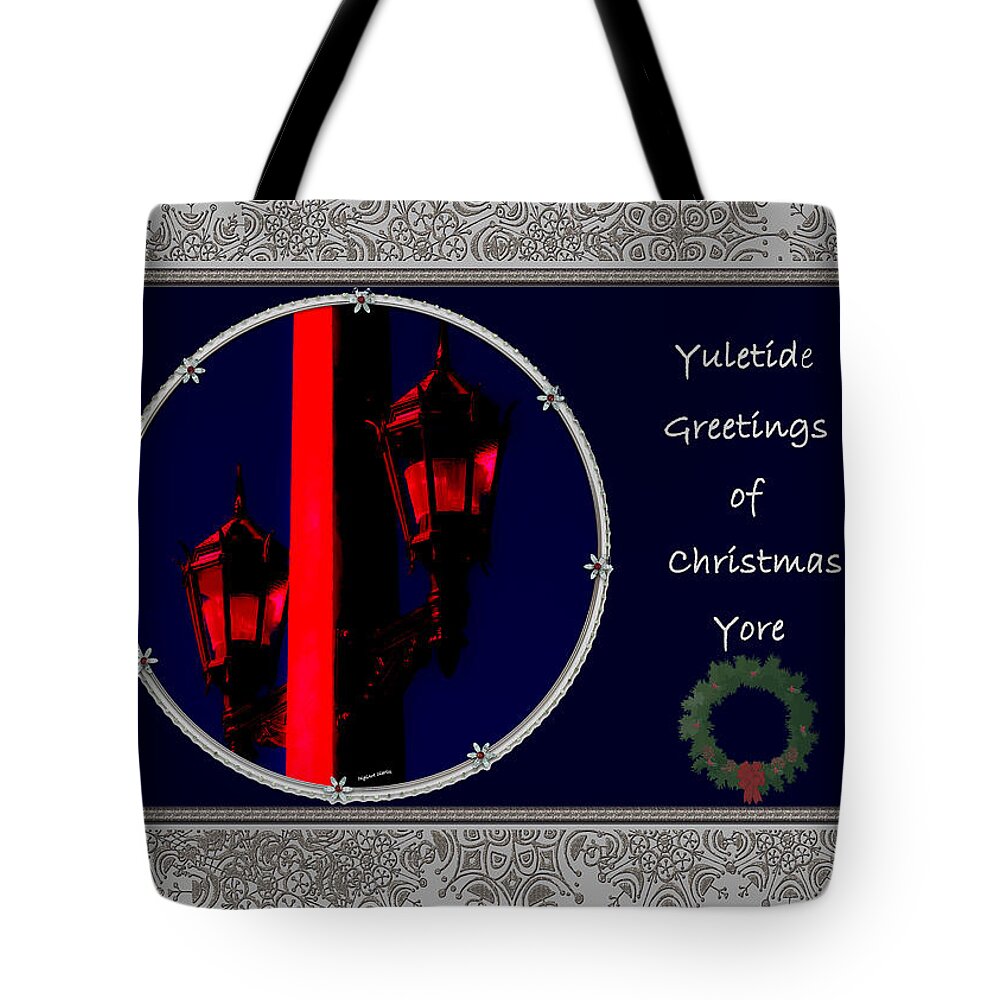 Christmas Tote Bag featuring the photograph Yuletide Greetings by DigiArt Diaries by Vicky B Fuller