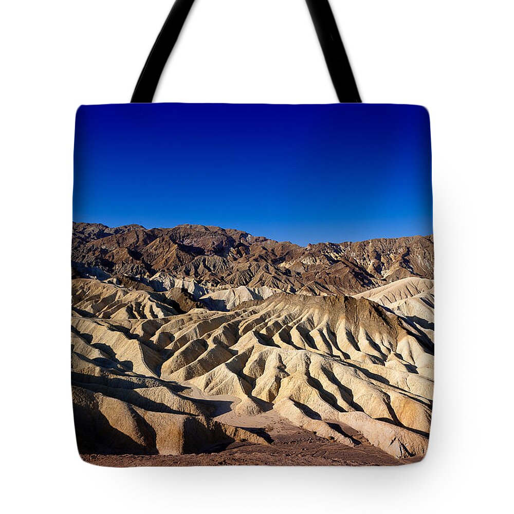 Death Tote Bag featuring the photograph Zabriskie Point no.1 by Niels Nielsen