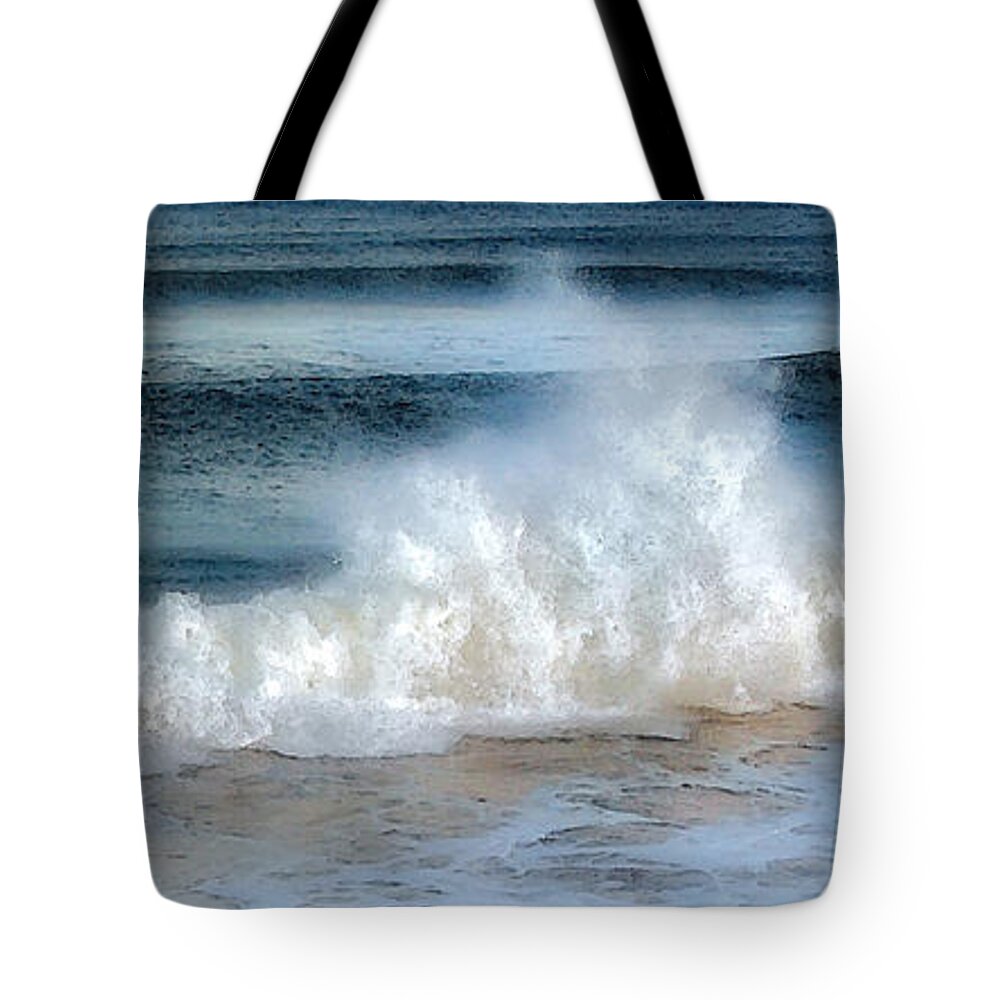 Wave Tote Bag featuring the photograph Zen Wave by Karen Lynch