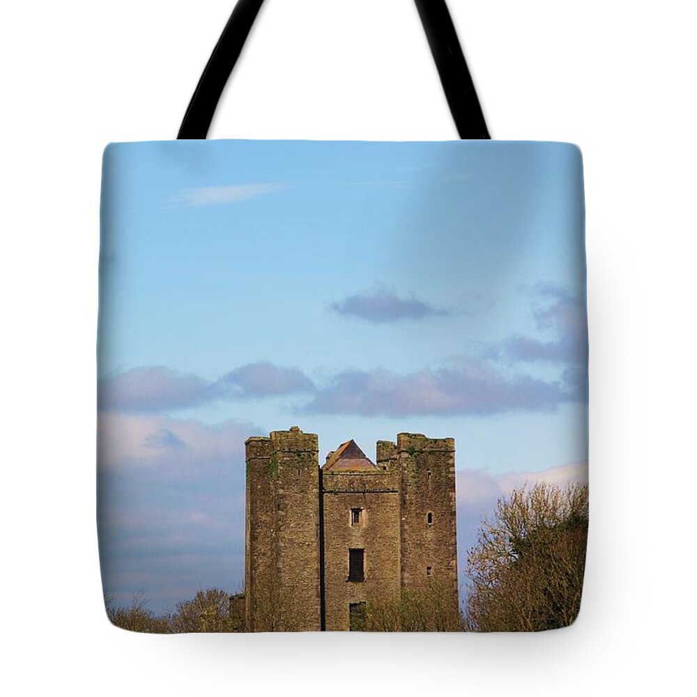 Castle Tote Bag featuring the photograph Dunsoghly Castle by Martina Fagan