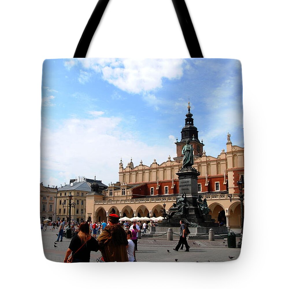 Poland Tote Bag featuring the photograph Krakow Historic Centre by Jacqueline M Lewis