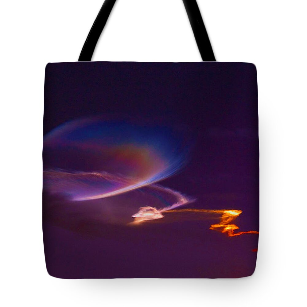 Original Modern Art Abstract Contemporary Vivid Colors Tote Bag featuring the digital art Light by Phillip Mossbarger