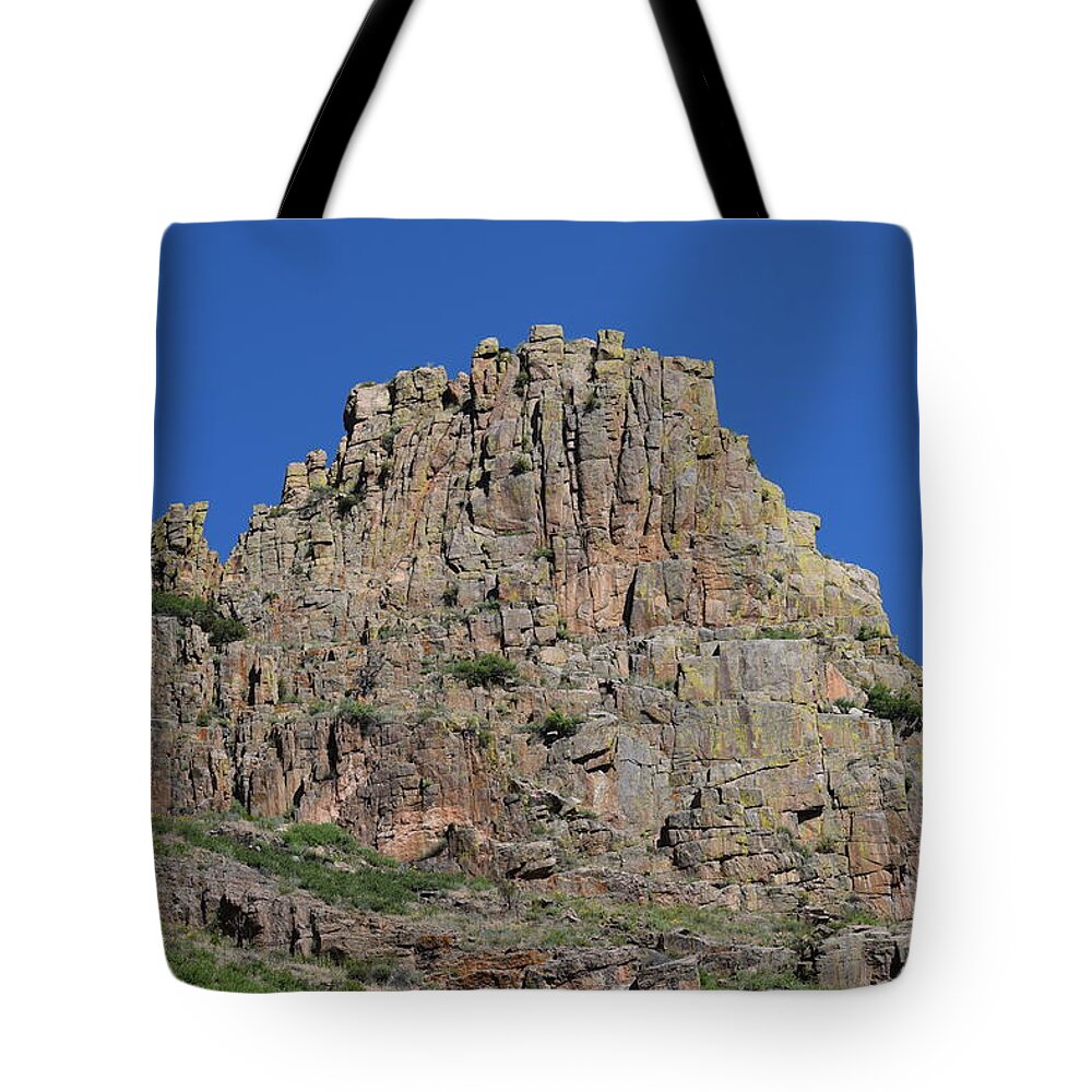Blue Tote Bag featuring the photograph Mountain Scenery Hwy 14 Co by Margarethe Binkley