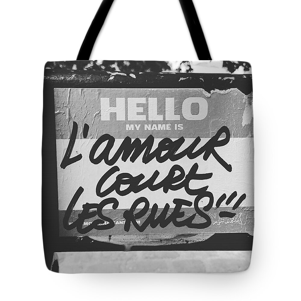 Picstitch Tote Bag featuring the photograph L'amour court by Simone Petrucci