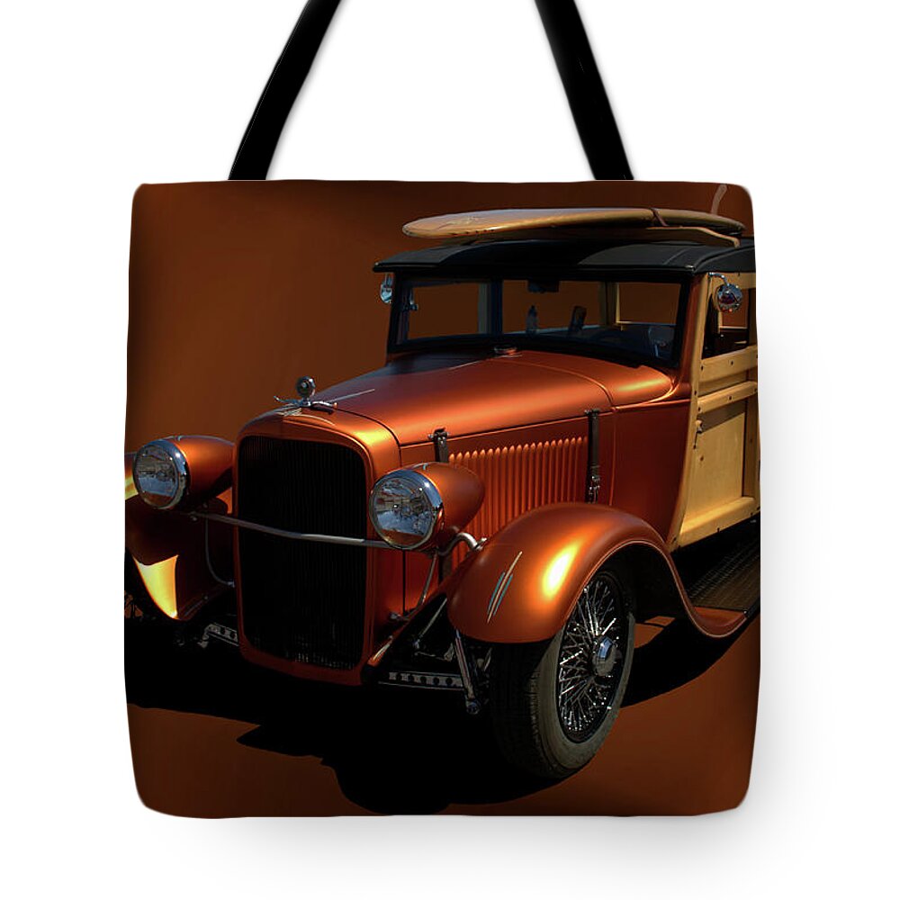 1929 Tote Bag featuring the photograph 1929 Ford Model A Woody by Tim McCullough