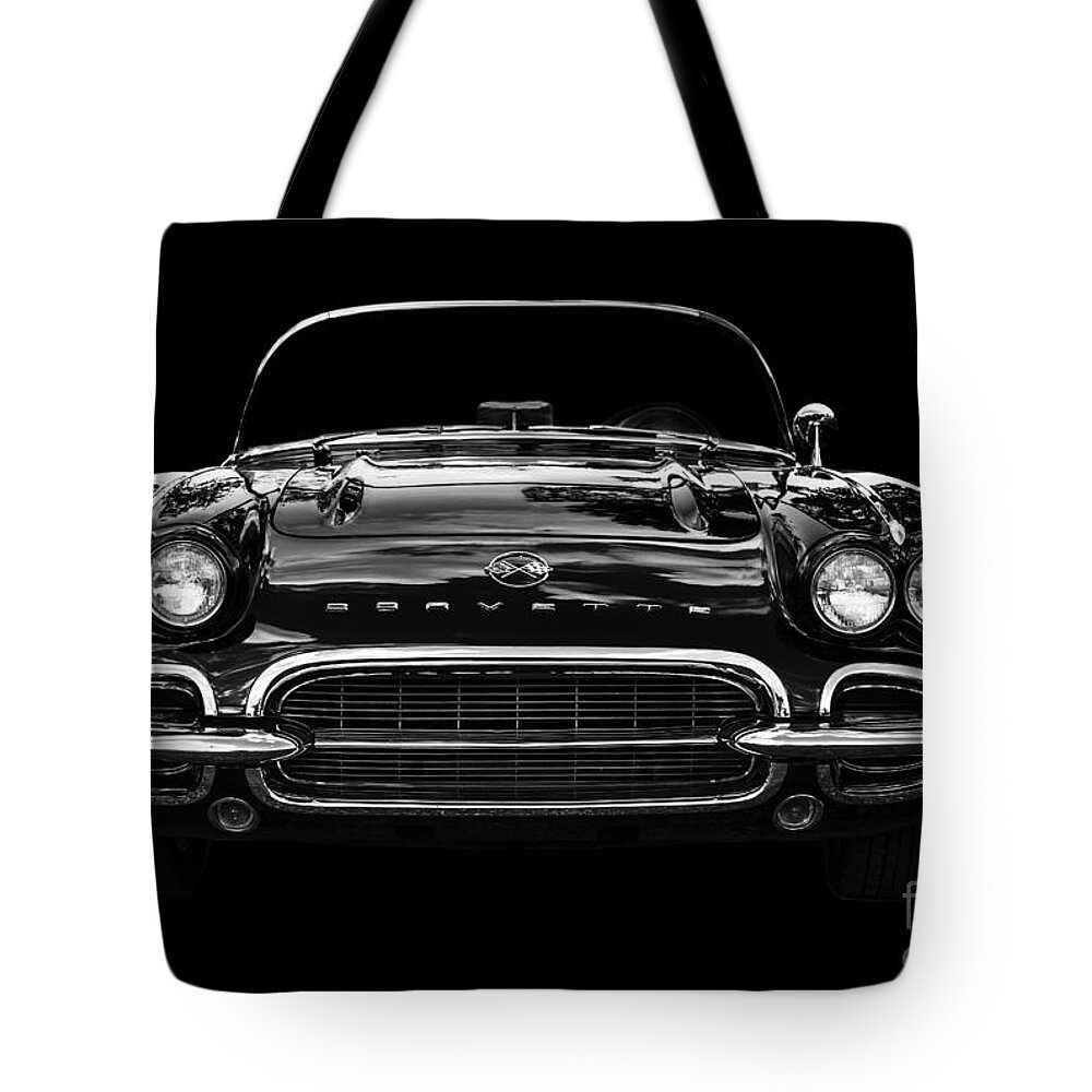 1961 Tote Bag featuring the photograph 1961 Corvette by Dennis Hedberg