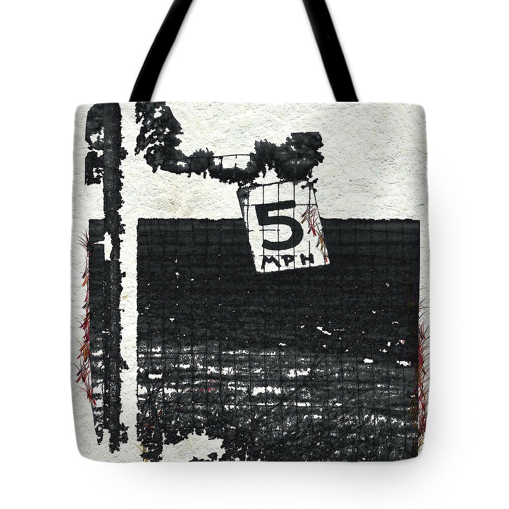 Painting Tote Bag featuring the digital art 5 Mph #1 by Kandy Hurley