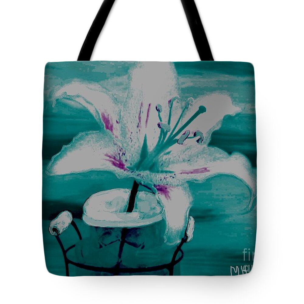 Photo Tote Bag featuring the photograph Abstract Lily #1 by Marsha Heiken