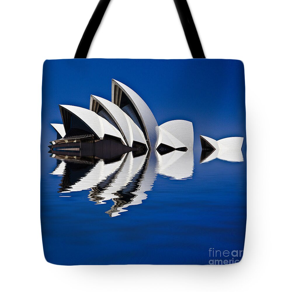 Sydney Opera House Tote Bag featuring the photograph Abstract of Sydney Opera House #1 by Sheila Smart Fine Art Photography