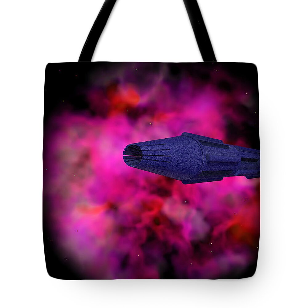 Space Tote Bag featuring the photograph Adrift #1 by Mark Blauhoefer