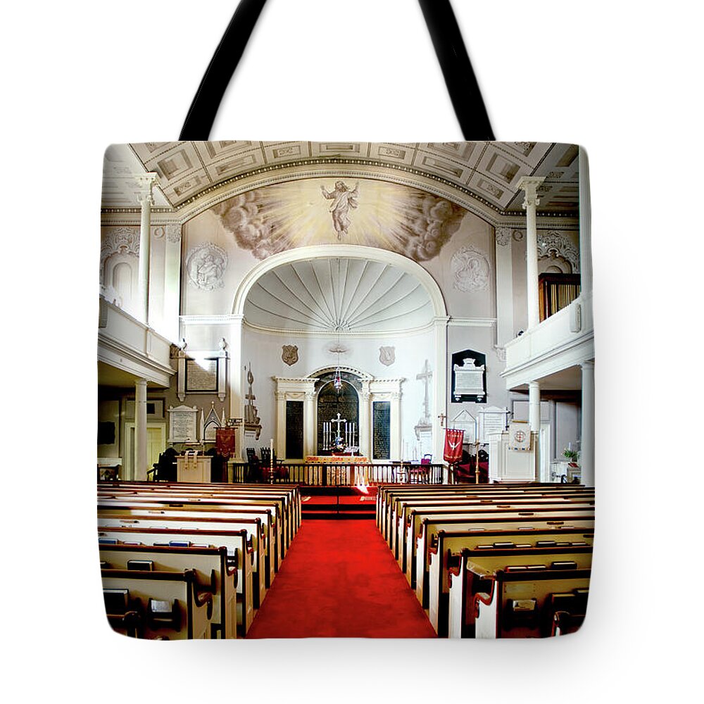 Cemetary Tote Bag featuring the photograph Aisle of God #1 by Greg Fortier