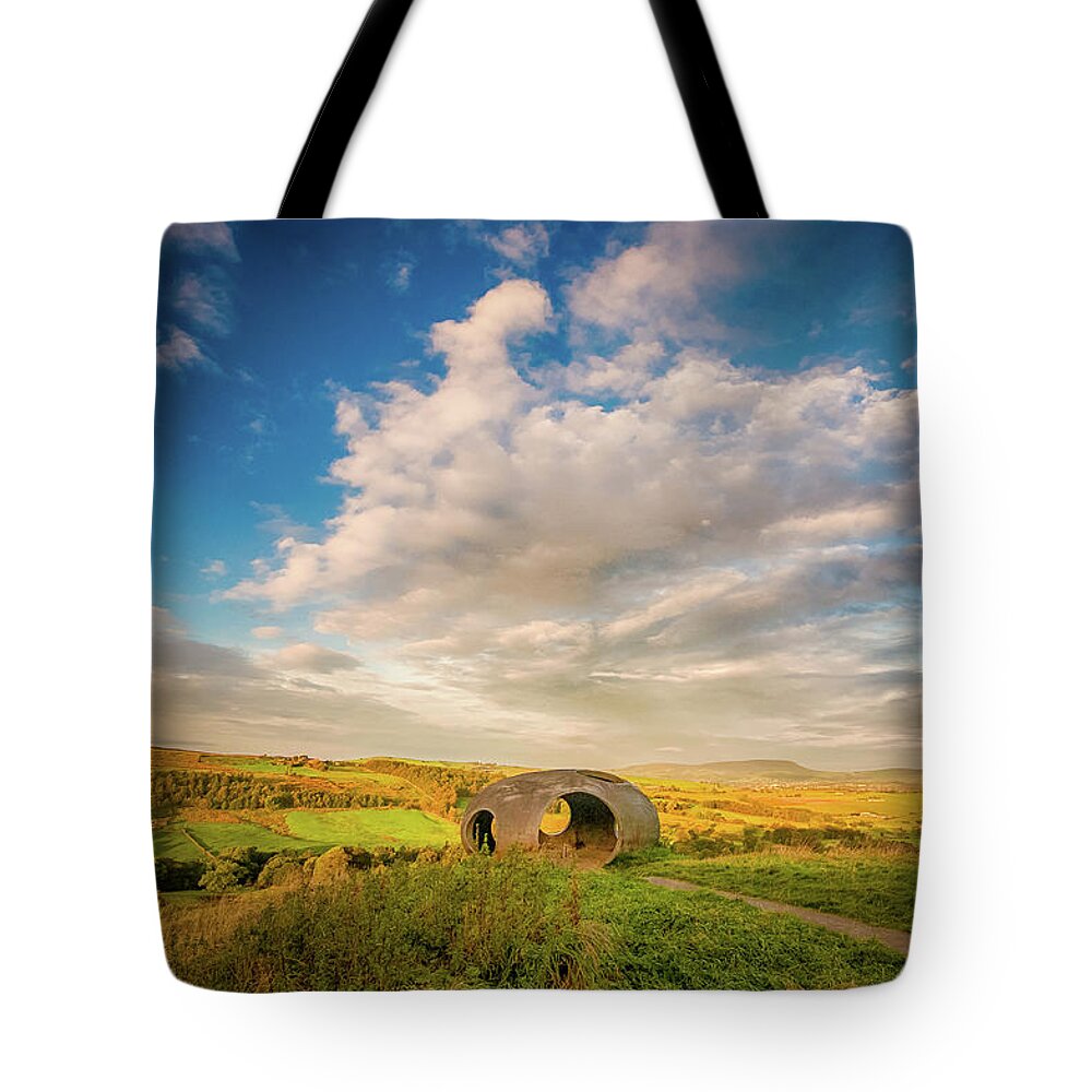 Atom Tote Bag featuring the photograph Atom Panopticon, Wycoller, Colne, Lancashire, UK #1 by Mariusz Talarek