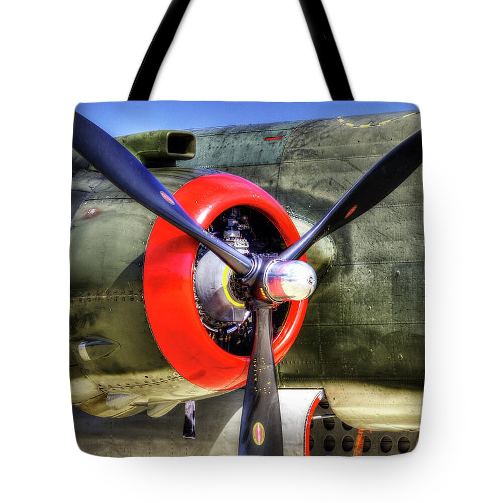 B-25 Bomber Tote Bag featuring the photograph B-25 #4 by Joe Palermo