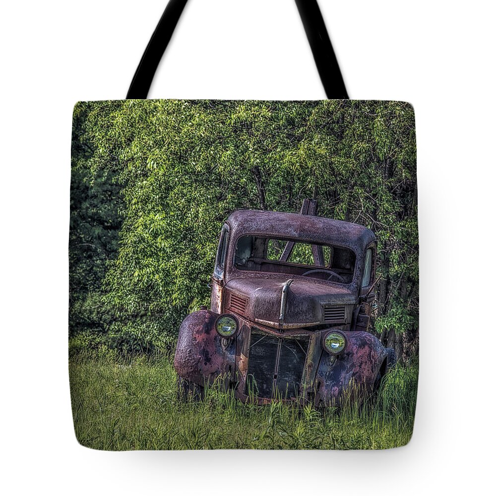 Abandoned Tote Bag featuring the photograph Back In a Field #1 by Richard Bean