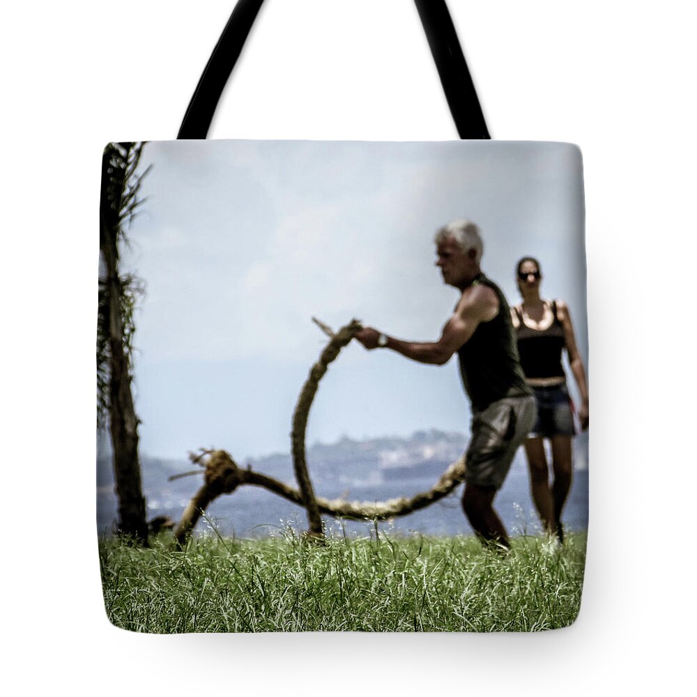 Riodejaneiro Tote Bag featuring the photograph Be Fit #1 by Cesar Vieira