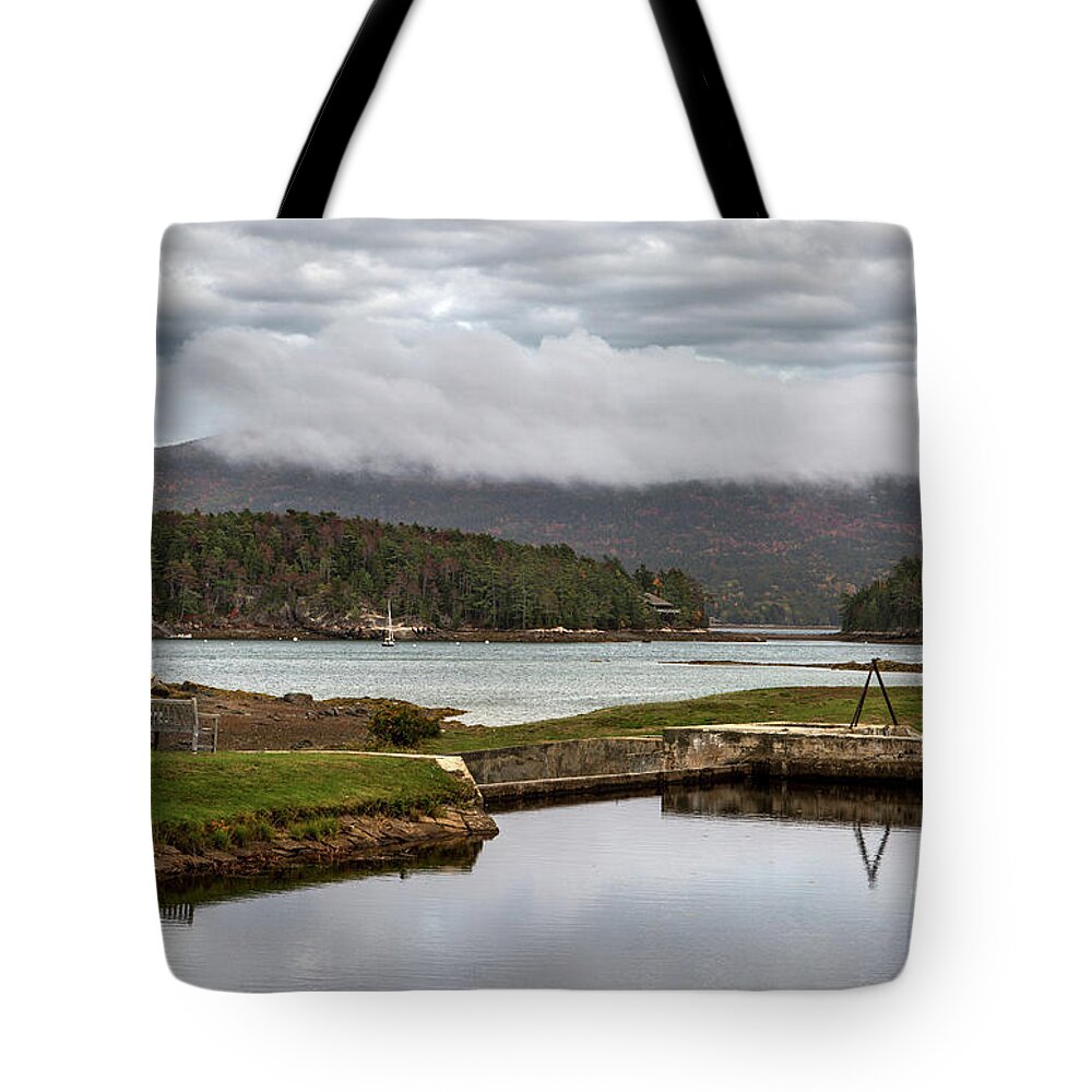 Maine Tote Bag featuring the photograph Before the Storm #1 by Karin Pinkham