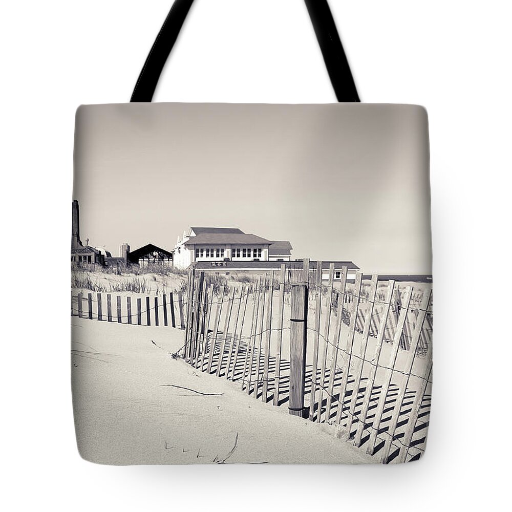 Asbury Park Tote Bag featuring the photograph Beyond the Dunes #1 by Colleen Kammerer
