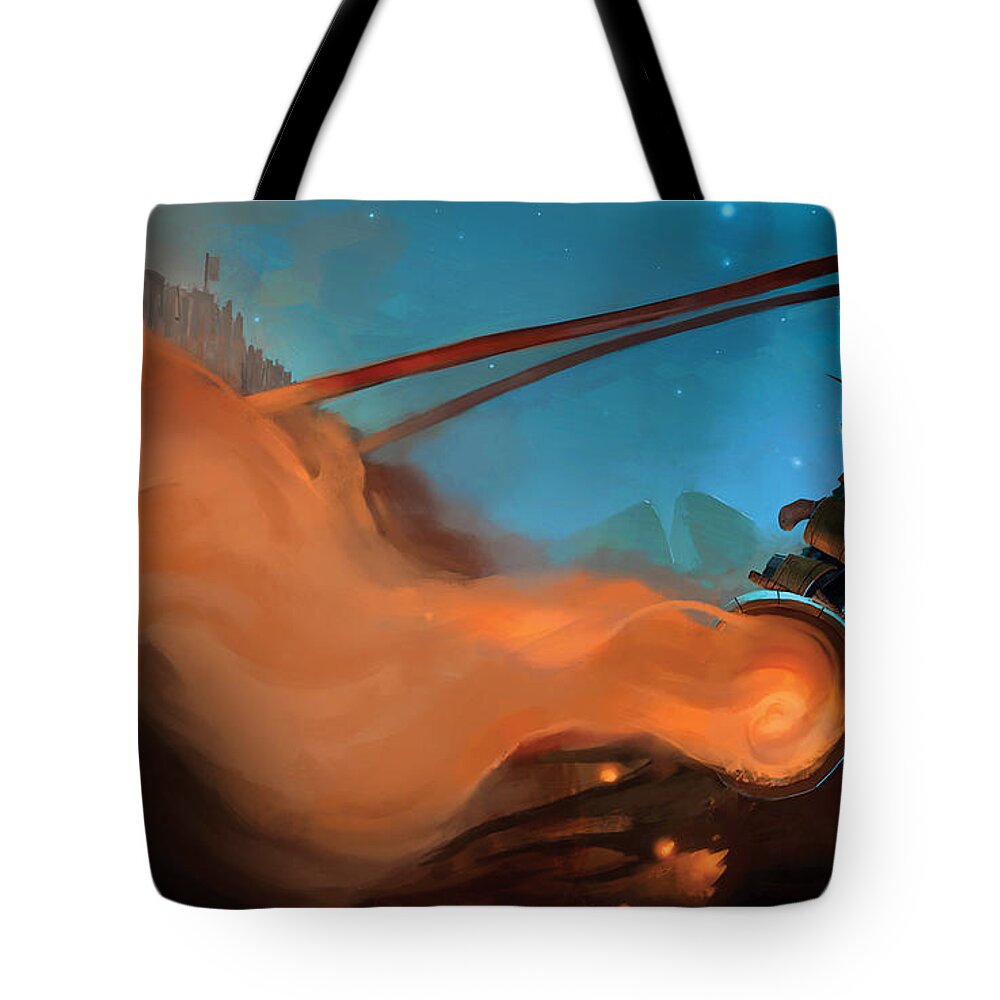 Bloodline Champions Tote Bag featuring the digital art Bloodline Champions #1 by Super Lovely