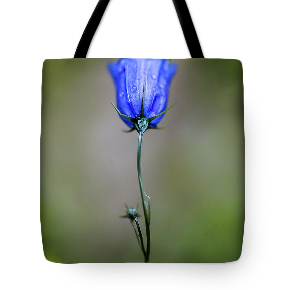 Bell Tote Bag featuring the photograph Blue Bell by Nailia Schwarz