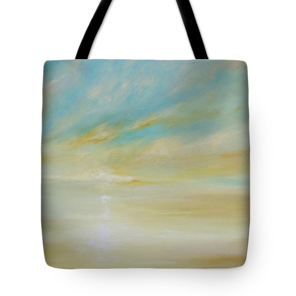 Landscape Tote Bag featuring the painting Bright Future by Dina Dargo