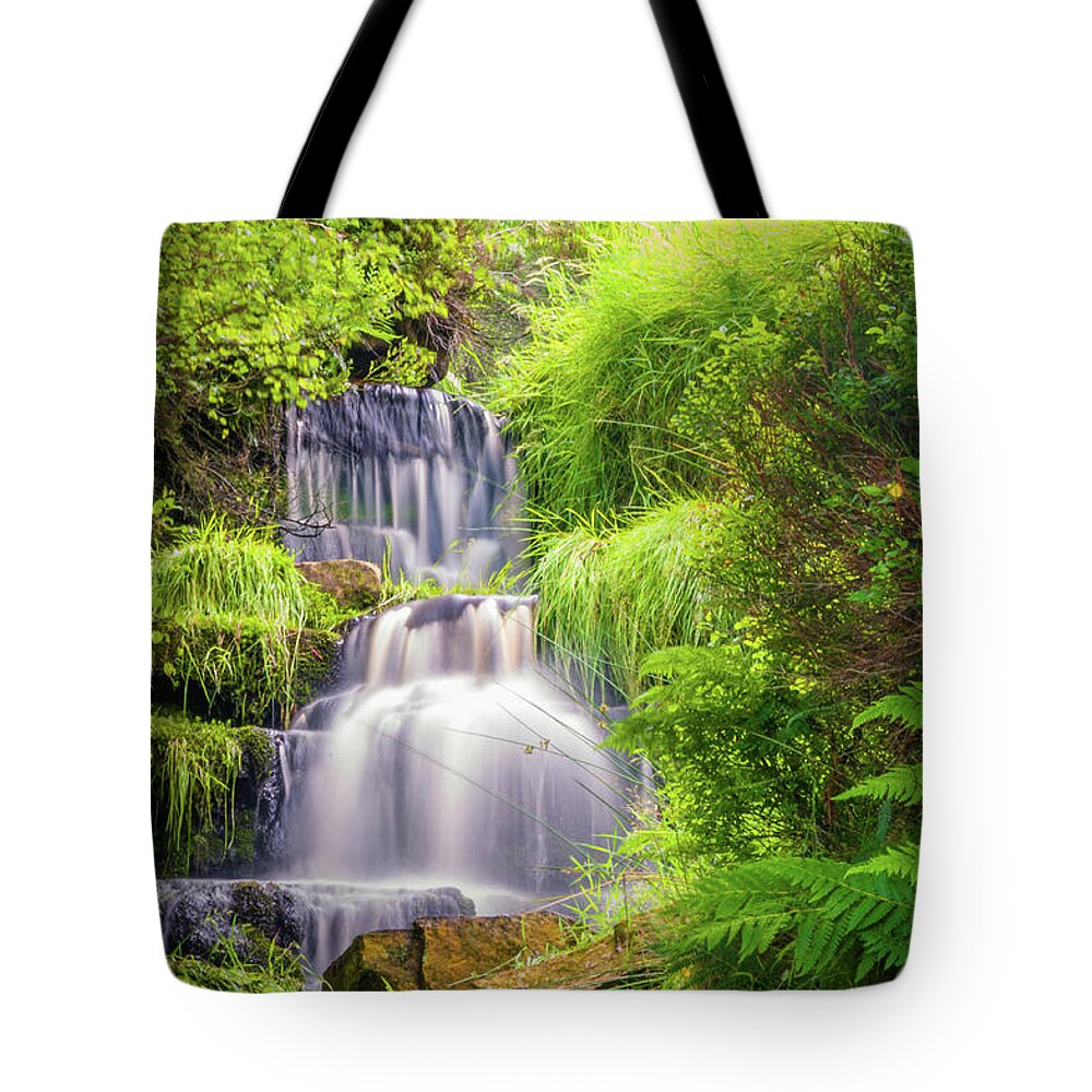 Airedale Tote Bag featuring the photograph Bronte Waterfall #1 by Mariusz Talarek
