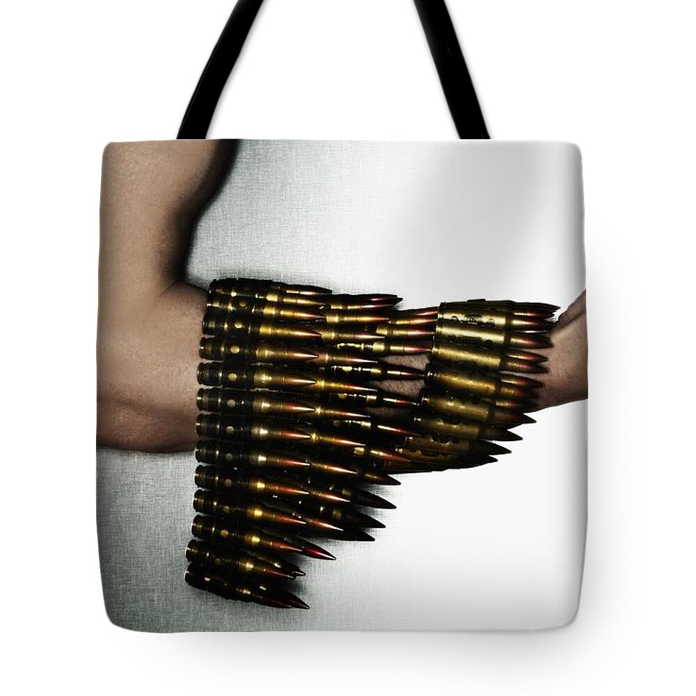 Bullet Tote Bag featuring the photograph Bullet #1 by Jackie Russo
