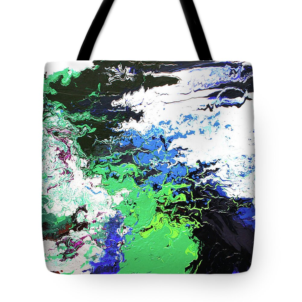 Fusionart Tote Bag featuring the painting Celestial #1 by Ralph White
