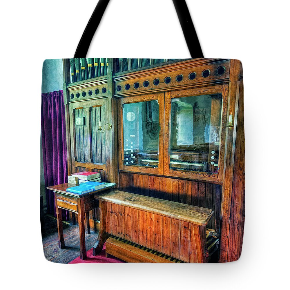 Church Tote Bag featuring the photograph Church Organ #1 by Ian Mitchell