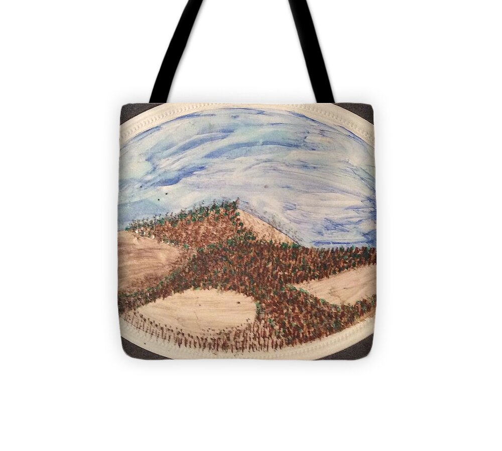 Mountain Tote Bag featuring the painting Clear Cut #1 by Erika Jean Chamberlin